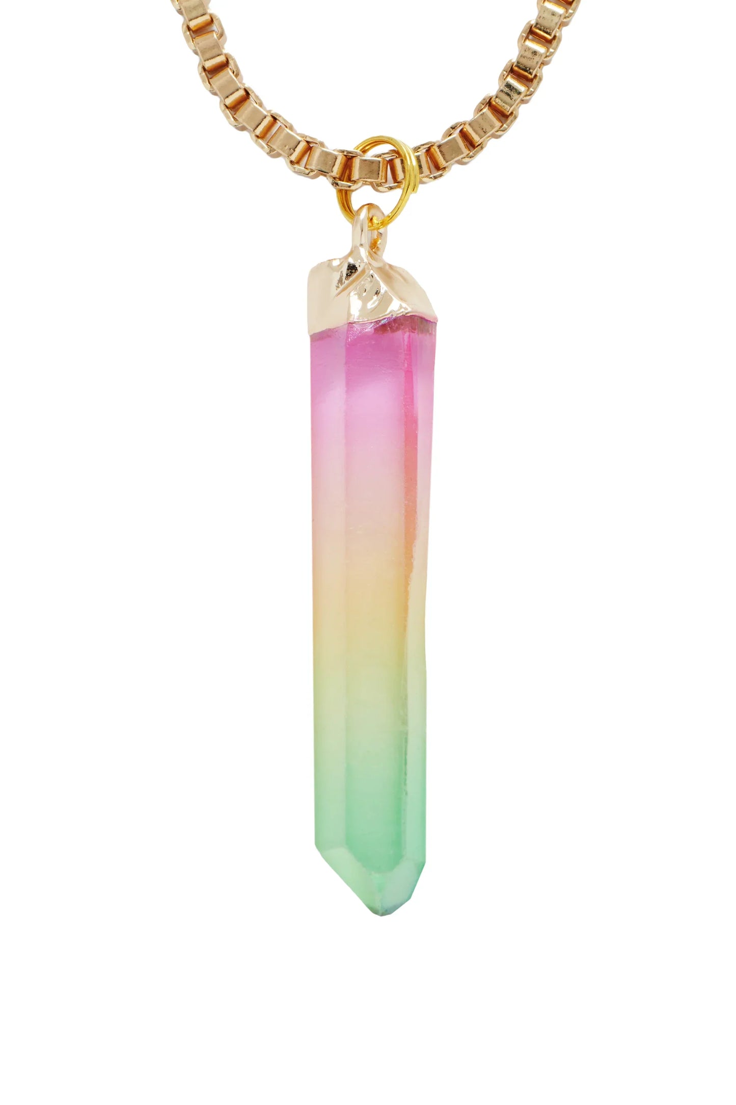 Jewelry-Inspired Statement Sunglasses with Crystal Pendant Chain