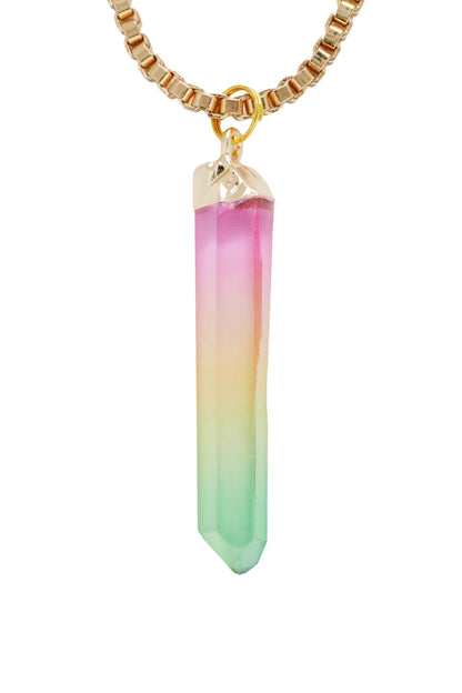 Jewelry-Inspired Statement Sunglasses with Crystal Pendant Chain