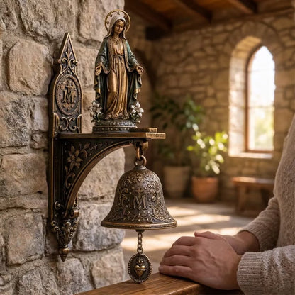 Vintage Virgin Mary Porch Blessing Bell