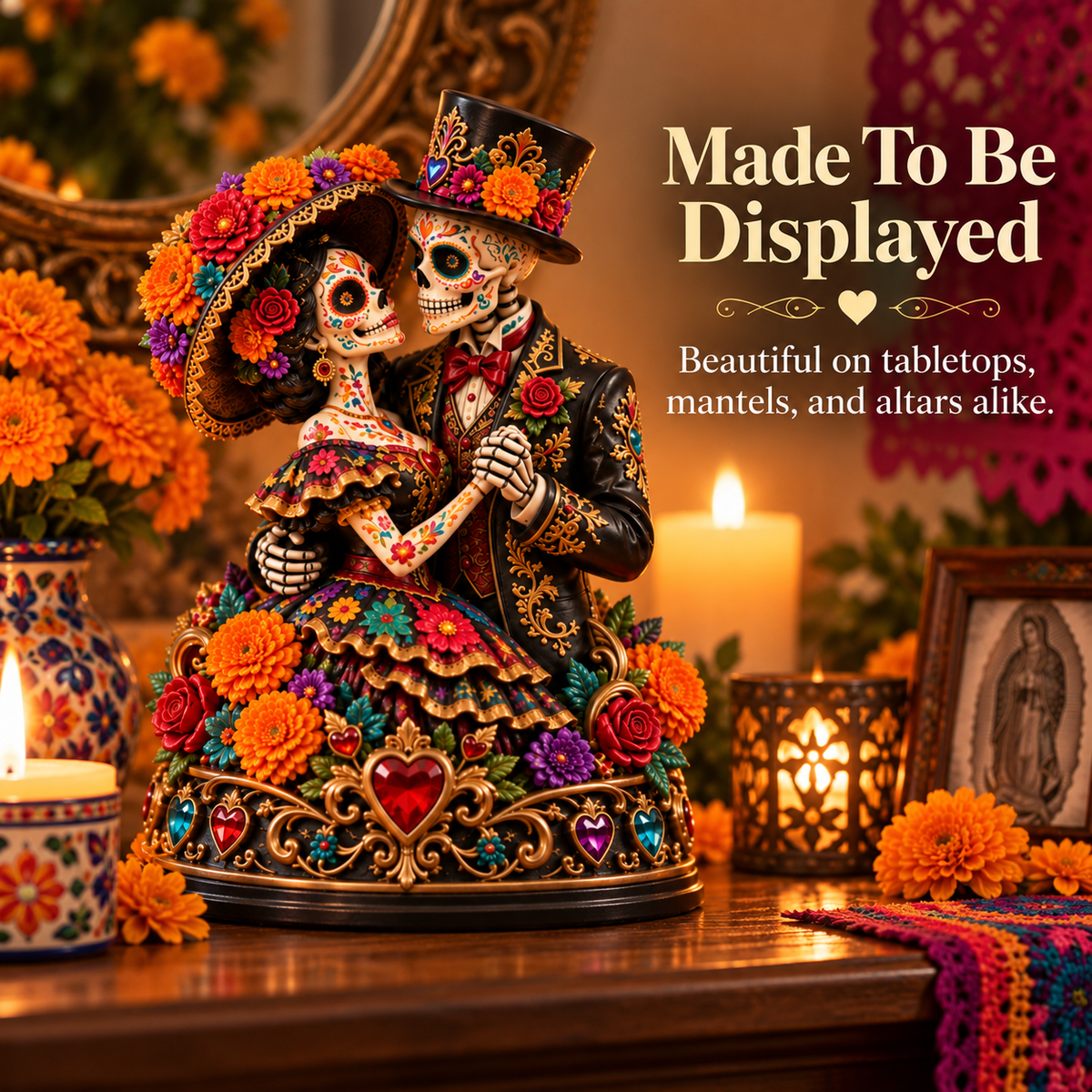 30 cm Día de los Muertos figurine