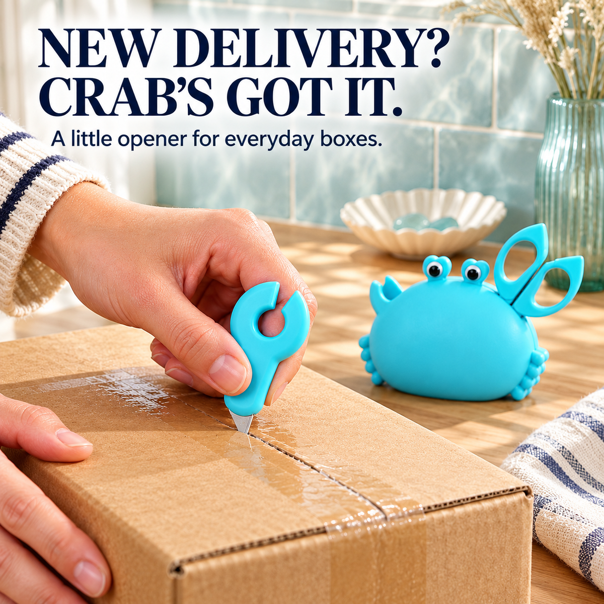 🦀 Handy Crab – 3-in-1 Kitchen Tool Set & Cute Fridge Magnet