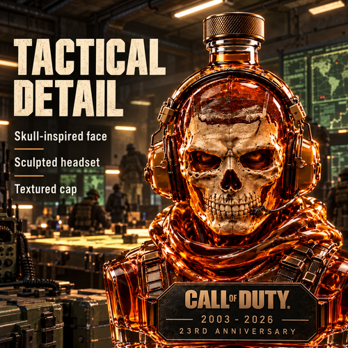 Call of Duty Ghost 23rd Anniversary Commemorative Whiskey Decanter