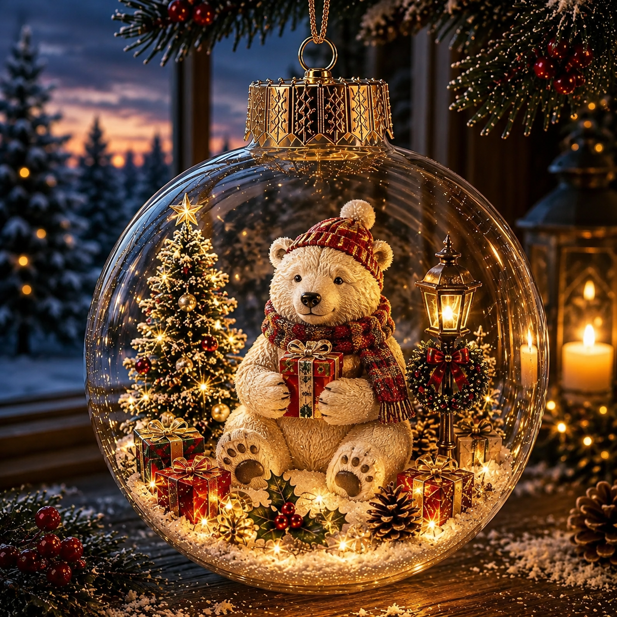 🎁✨ Magical Glass Christmas Ornaments