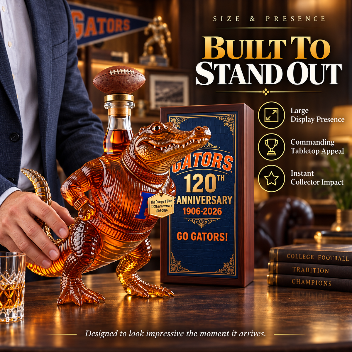 🐊 Gators 120th Anniversary Whiskey Bottle
