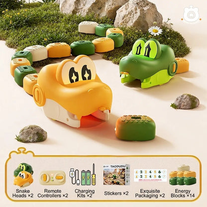 🐍🧲 Remote-Controlled Magnetic Feeding Snake Game – Chase, Collect & Play