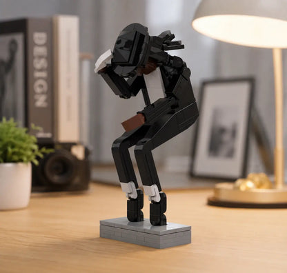 🕺 Michael Jackson Tribute Building Block Figure – Classic Dance Pose Collectible for Music Fans 🎤