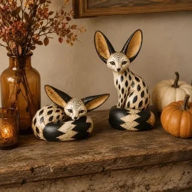 🔥 Limited Time – 50% OFF! 🦊 Vintage Fennec Fox Sculpture
