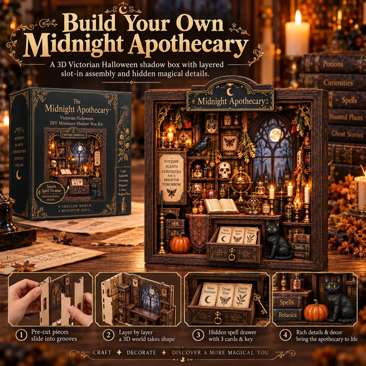 🎄 The Christmas Wish Cottage™-3D Slot-In DIY Christmas Craft Kit
