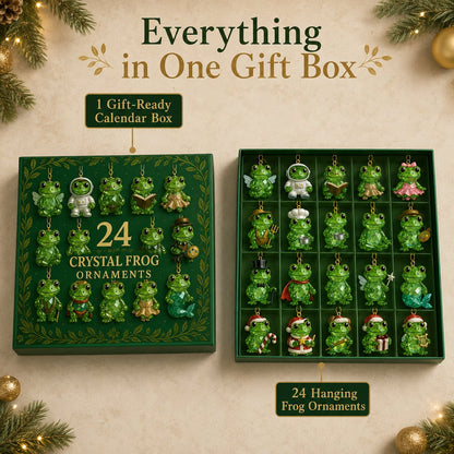 🐸 24-Day Frog Ornament Advent Calendar