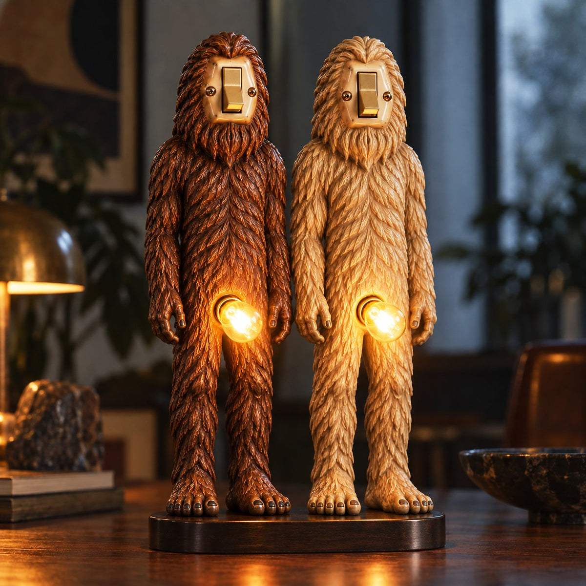 👀Retro Companions Oddity Lamp – Weirdly Charming Light💡