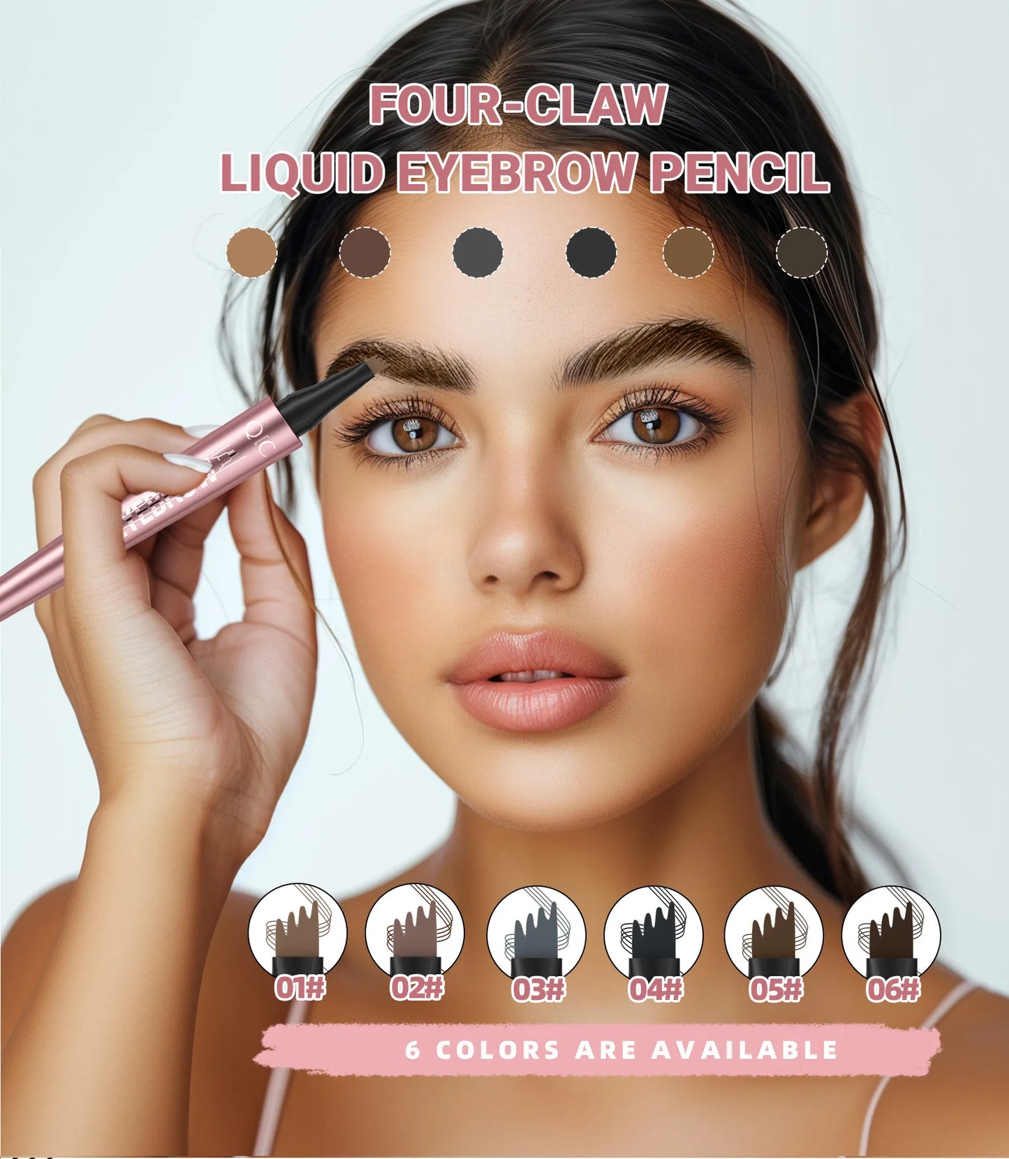 🎁Buy 1 Get 1 Free✨Waterproof Micro-Fork Eyebrow Pencil, Long-Lasting Brow Pen for Natural Hair-Like Strokes