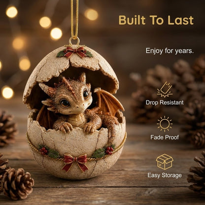 🐉🔥 Legendary Dragon Hatchling Egg Ornament