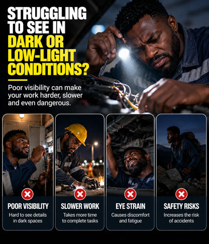 Rechargeable LED Glasses Headlamp