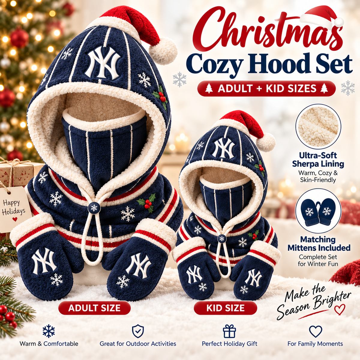 ❄️ Christmas Winter Hooded Hat