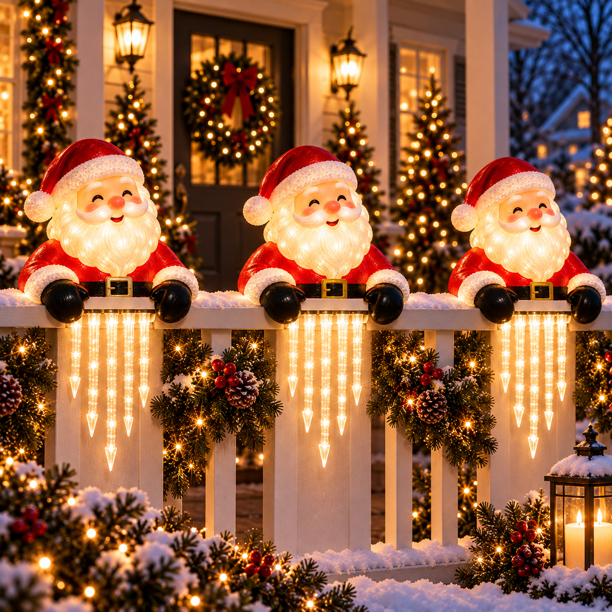 🐻🎄 Winter Light Cute Bear Icicle Light