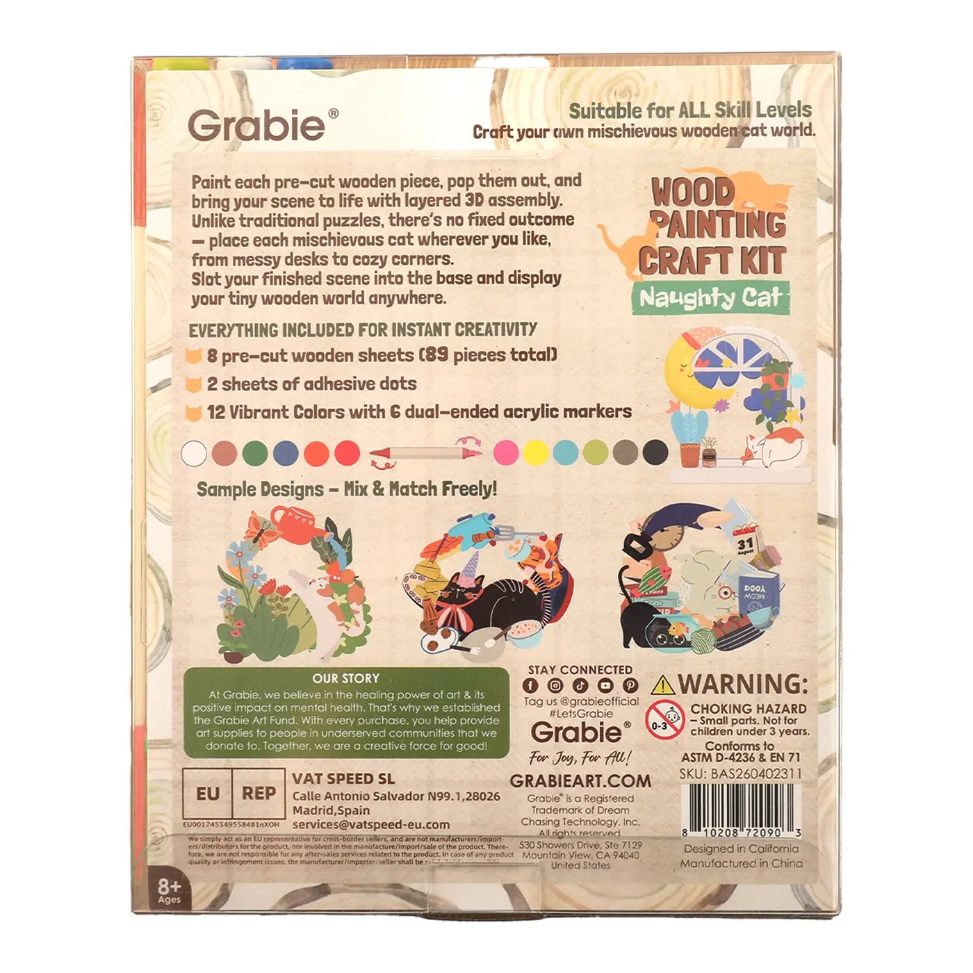 🎨Wood Painting Art Craft Kit - ✨Complete Handcraft Set with Crafting Tools