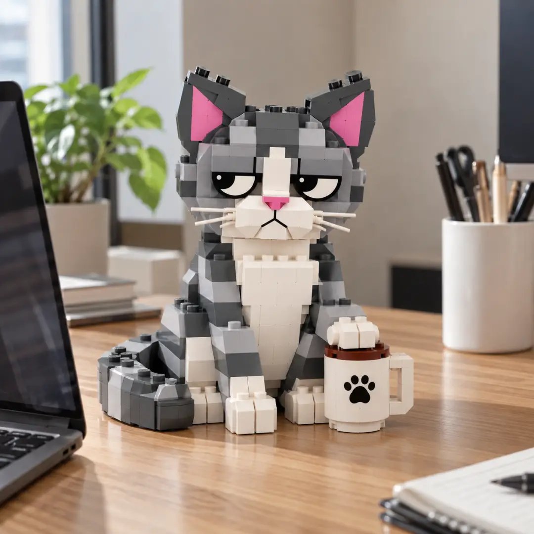 Judgmental Tabby Cat Building Set 😾 Meet The Cat That Judges Everything