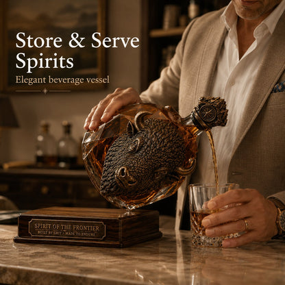 🥃 American Bison Frontier Legacy Whiskey Bottle