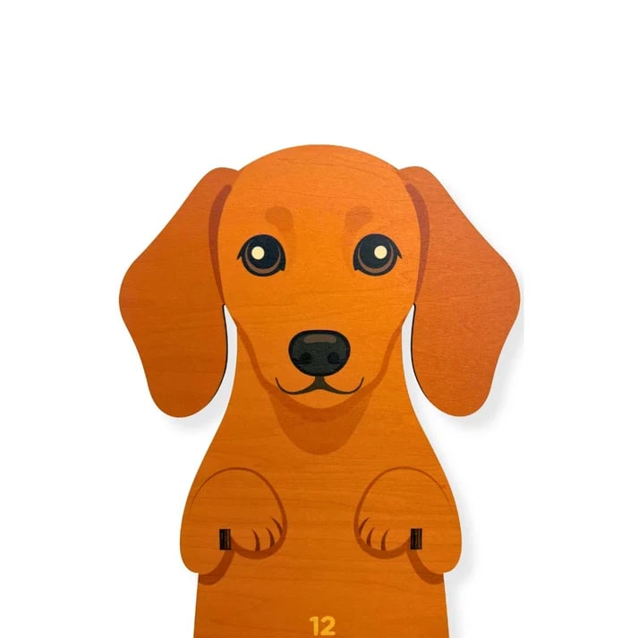 Swing Tail Dachshund Wooden Wall Clock 🐶