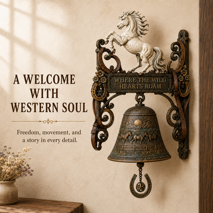 🐎White Stallion Western Welcome Bel🔔