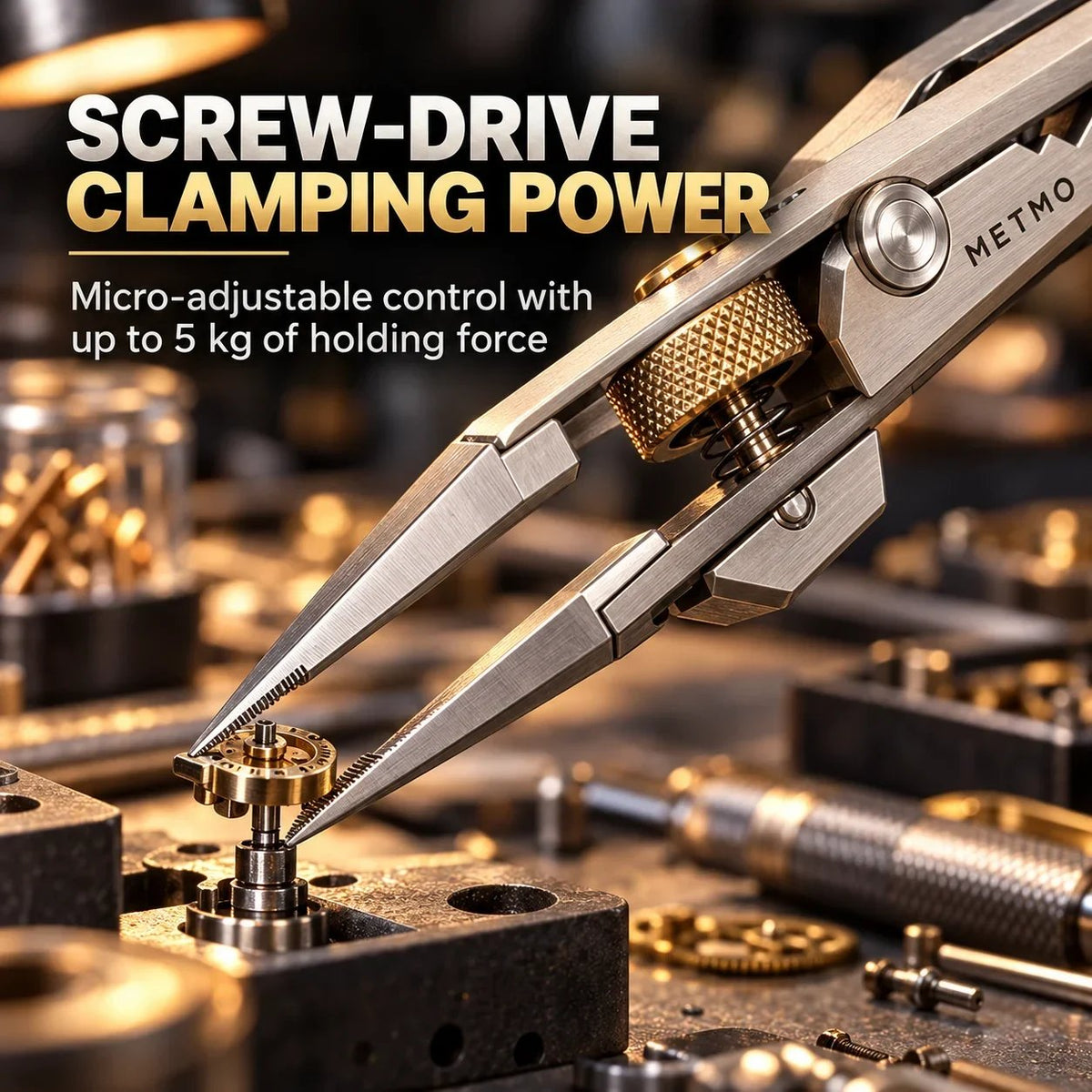 💥🏆🔧 Precision Locking Tweezers – Adjustable Grip & Interchangeable Jaws 🎯