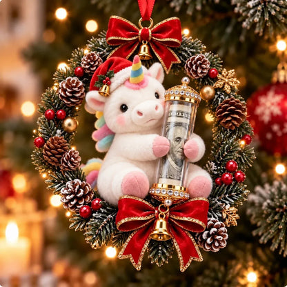 ⏳ Last Day 50% OFF – 🎄3D Christmas Money Plush Ornament | 13 Cute Animal Designs with Reusable Cash & Coin Holder 🎁