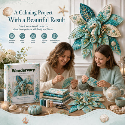 🌊 DIY Ocean Animal Quilted Bow Kit – Large 3D Coastal Door & Wall Décor