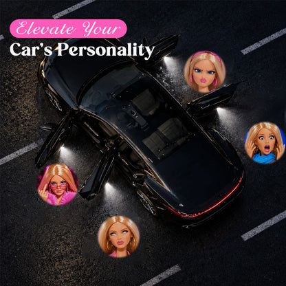Pink Aesthetic Car Door Welcome Projector Light