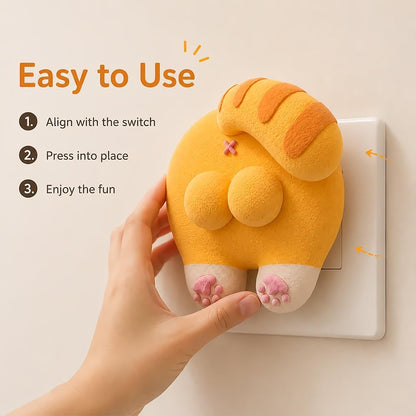 Cute Cat Butt Light Switch Cover
