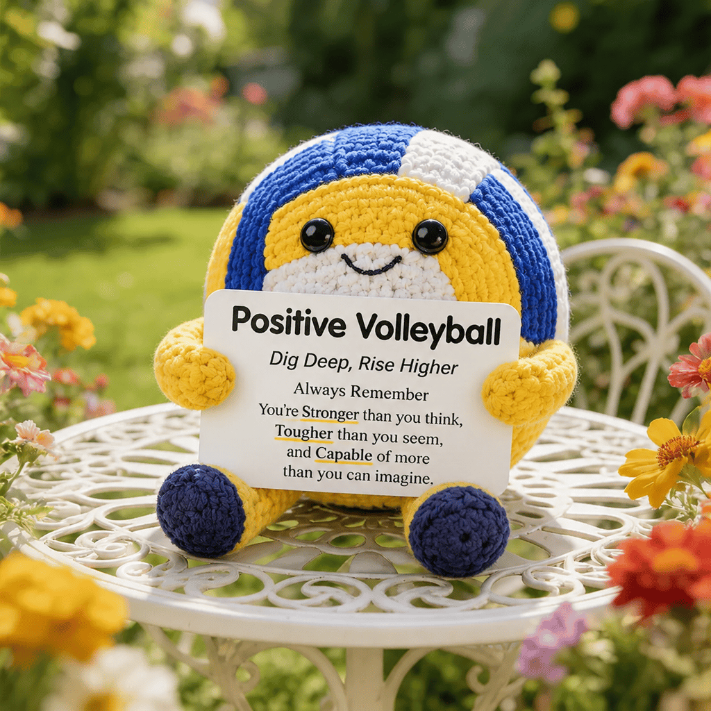 ⚽ Positive Soccer Buddy|Handmade Crochet Encouragement Gift 💚