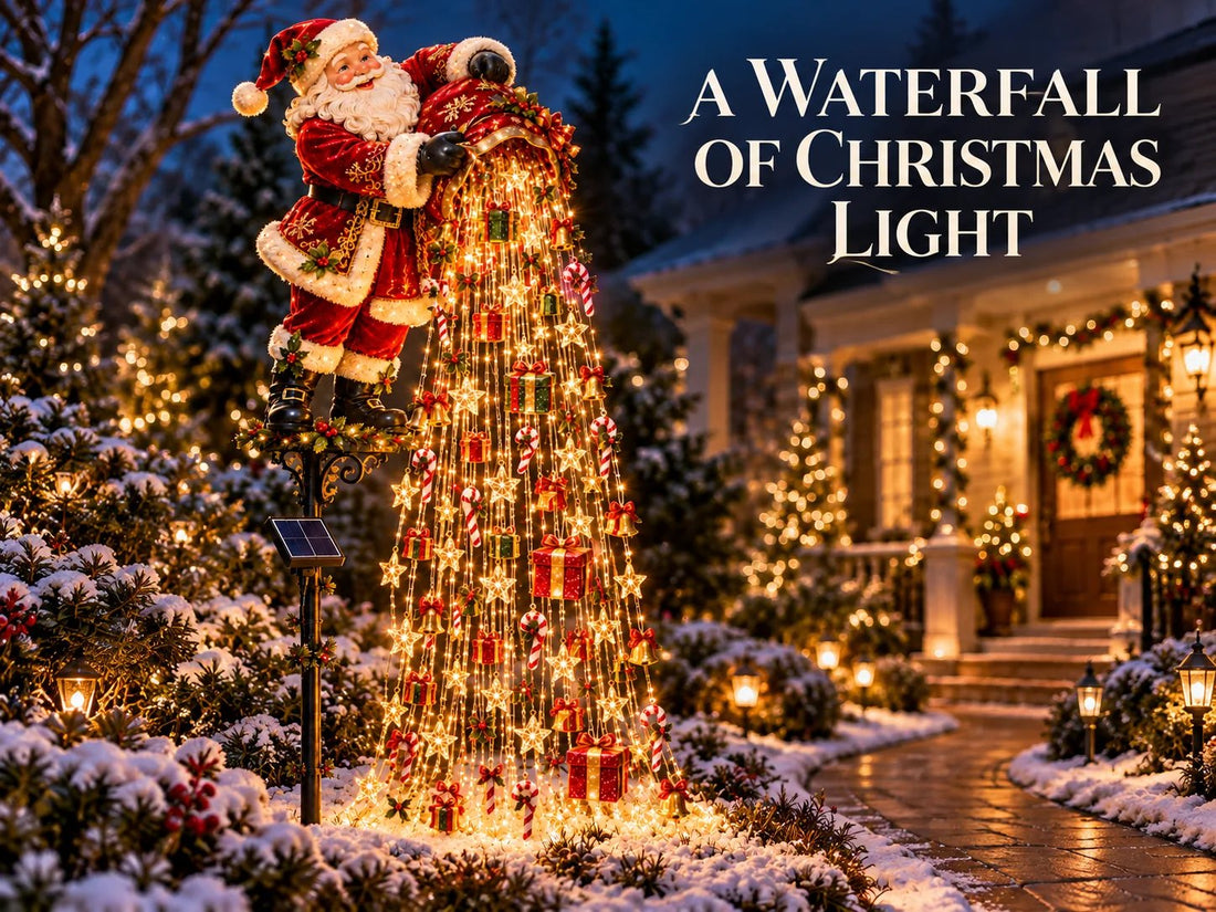 Angel Starlight Cascade Christmas garden decoration