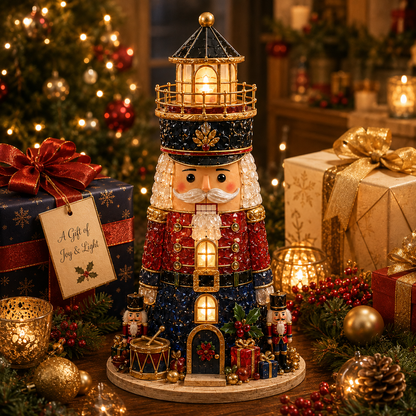 🎄Beginner-Friendly DIY Lighted Christmas Character Sea Glass-Style Lighthouse Kit Collection | Complete Kit with Sea Glass-Style Pieces, LED Lights & Step-by-Step Guide Included 💕