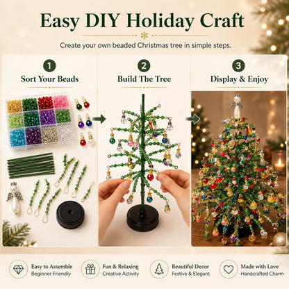 🎁 Unique Christmas Gift 2026 | DIY Beaded Christmas Tree Craft Kit for Creative Holiday Fun