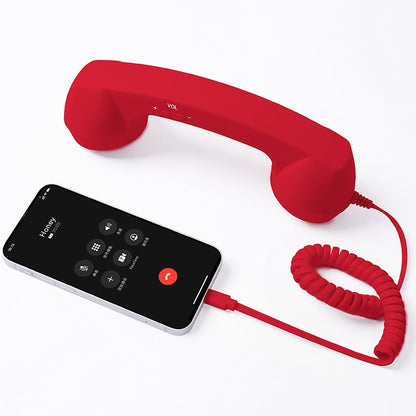 📞Vintage Select Bluetooth Phone Handset - Wireless/Wired and USB Phone Receiver for Comfortable Calls, Bluetooth/Type-c Port📞