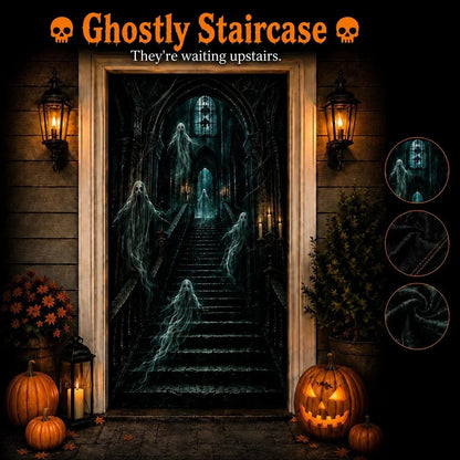 👻🚪 Haunted Gateway Illusion Curtain – 5 Spooky Doorway Scenes for Halloween