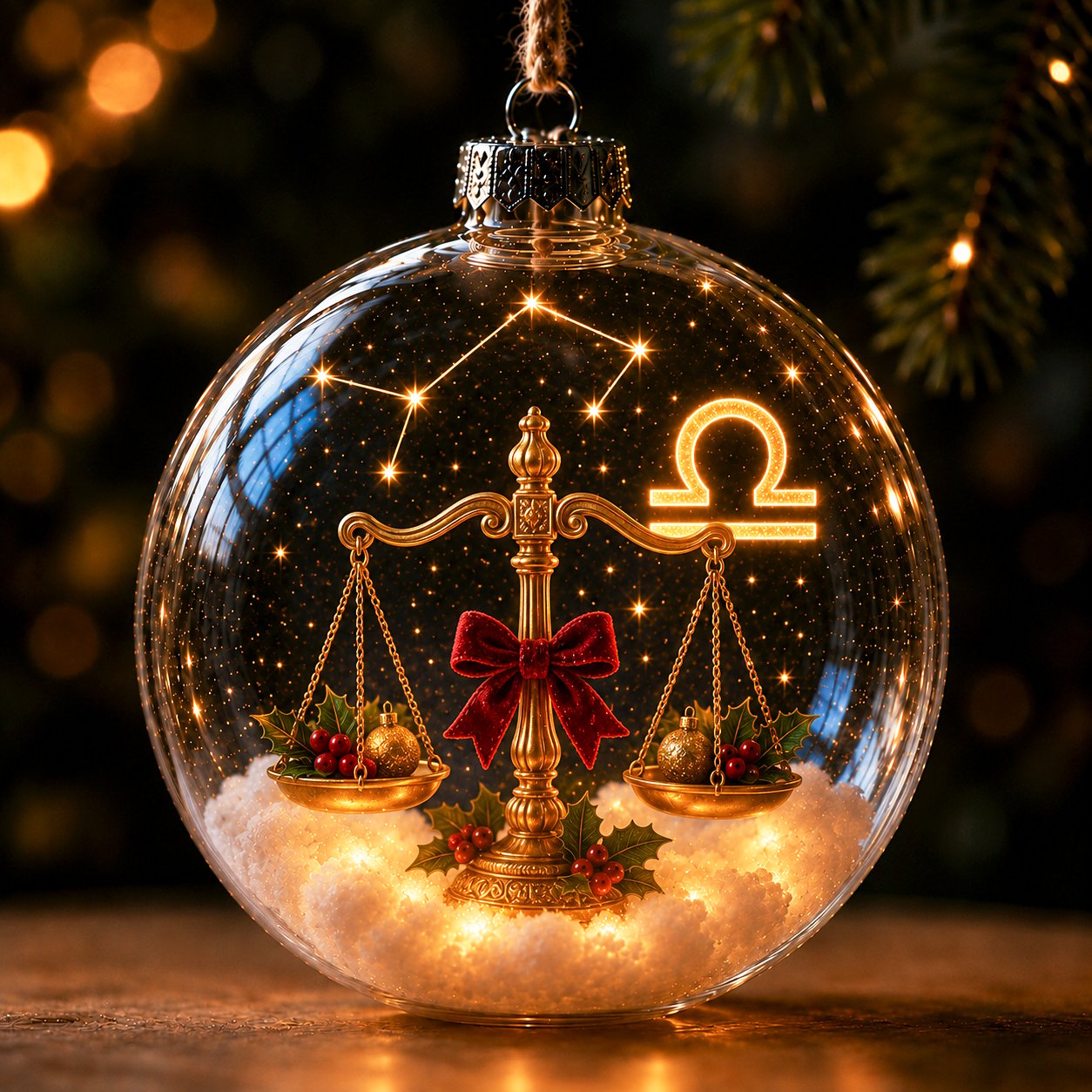 ✨ Lighted Zodiac Christmas Ornament