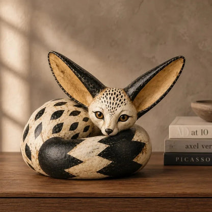🔥 Limited Time – 50% OFF! 🦊 Vintage Fennec Fox Sculpture