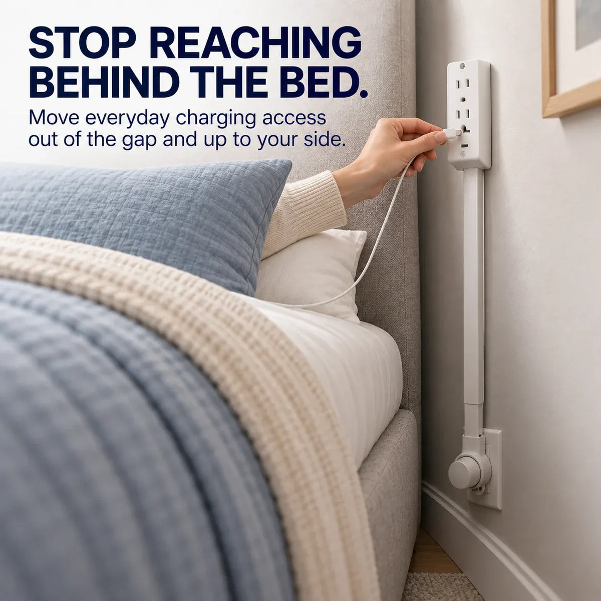 🔌 Rotating Wall Outlet Extender – Bring Hidden Outlets Within Easy Reach