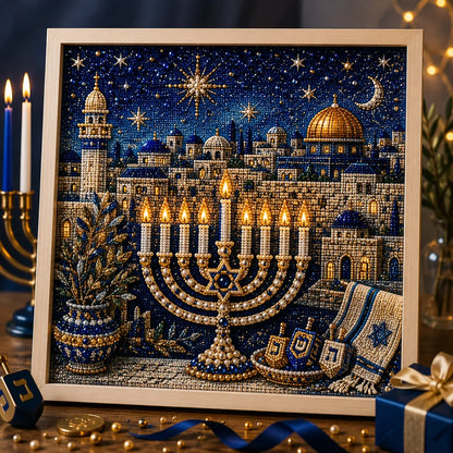 🔥LAST DAY 50% OFF - 🕎✨DIY Hanukkah Pearl Art Kit