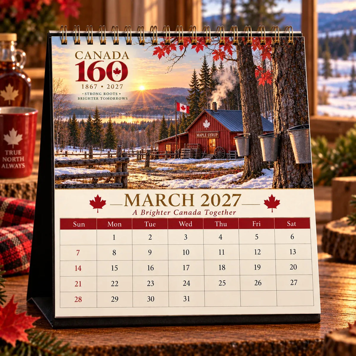 🍁🇨🇦 2027 Canadian Scenic Calendar – 12 Months of Beautiful Coast-to-Coast Views