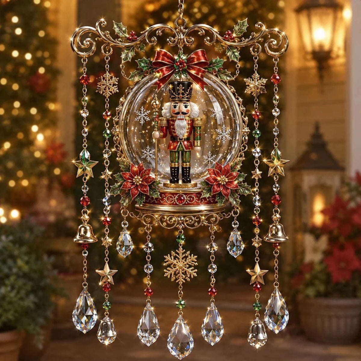 🎄🎐Handmade Christmas Stained Acrylic Window Hanging