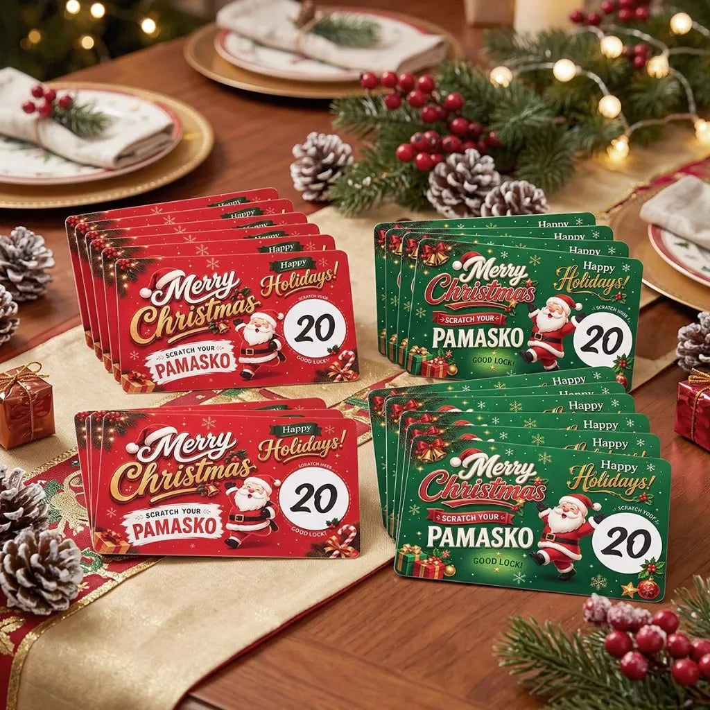 🎁🎄 Scratch & Surprise Christmas Party Cards – Festive Lucky Draw Game for Holiday Fun