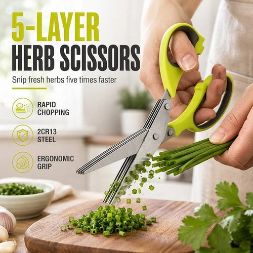 🔥Multi-Layer Stainless Steel Kitchen Scissors