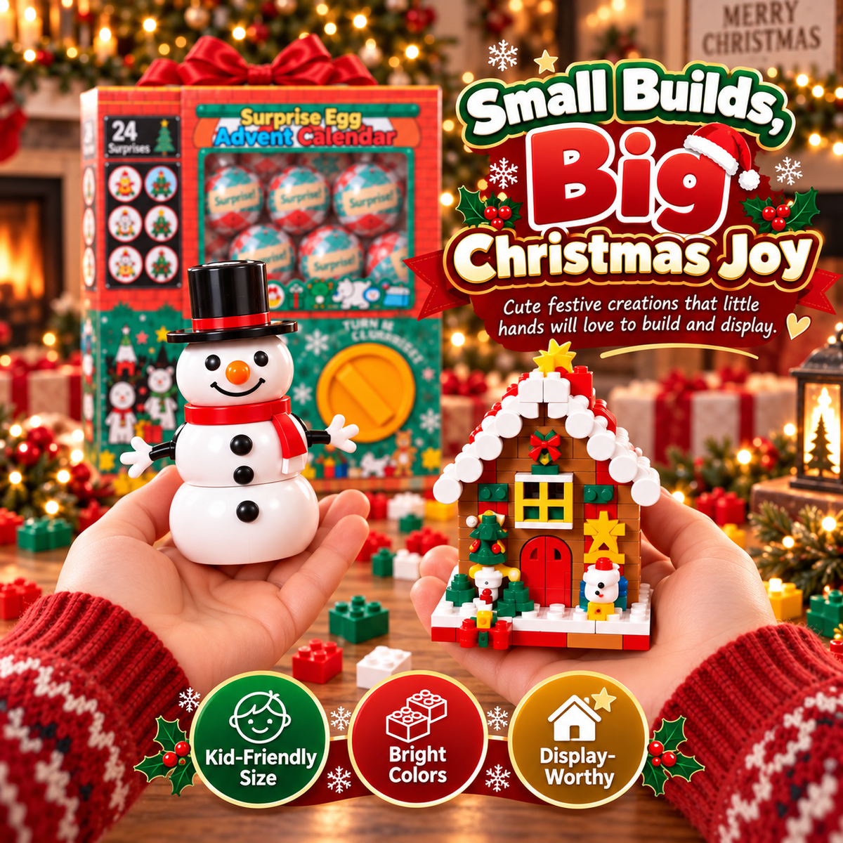 🎄🎅 2026 Christmas Capsule Building Blocks, Surprise Mini Building Set