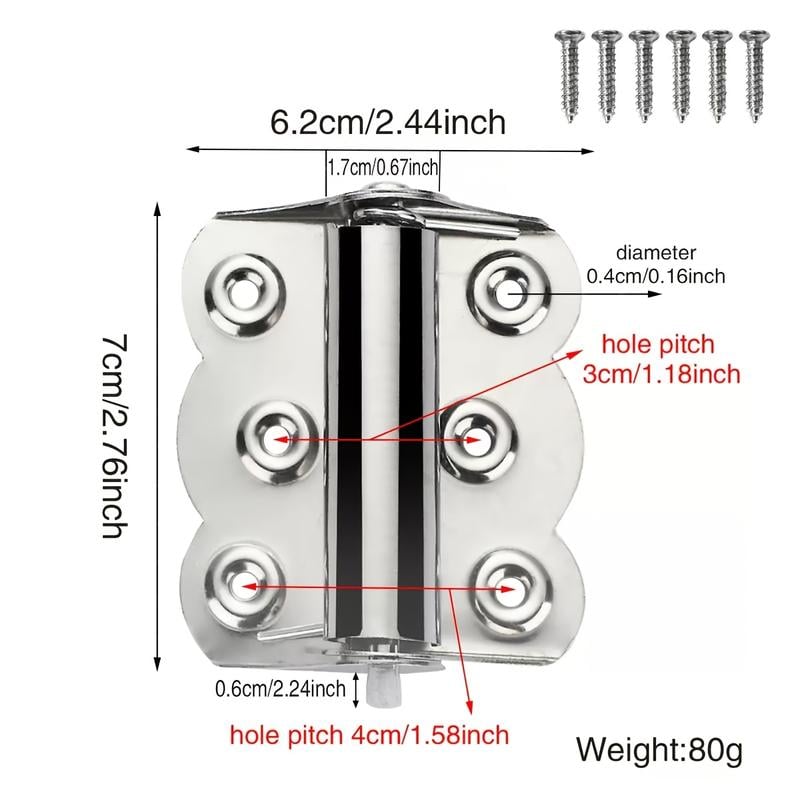 ⚙️Adjustable Self-Closing Spring Door Hinges