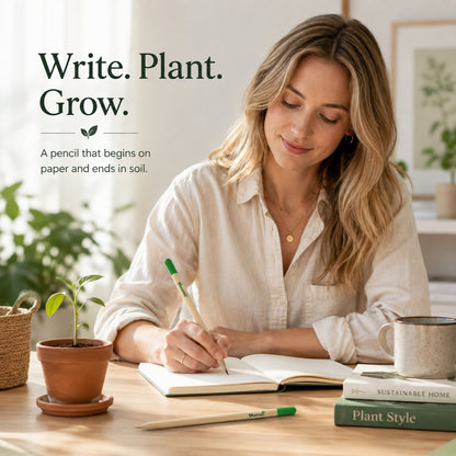 Plantable Green Seed Pencil — Write, Plant & Grow
