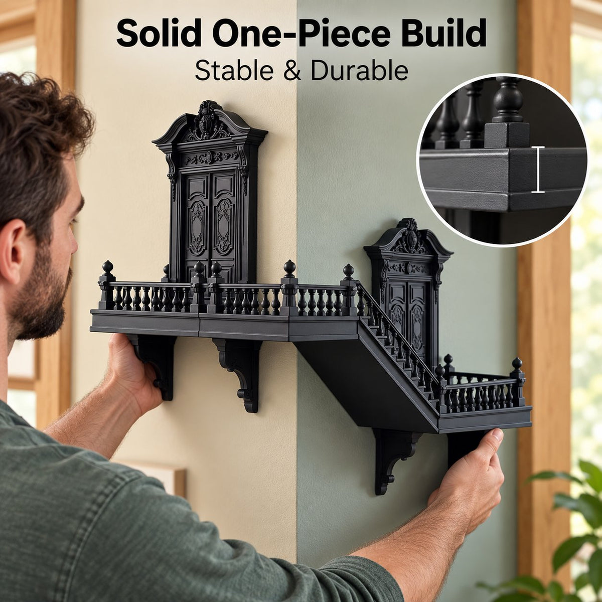 Gothic Castle Corner Shelf, Turn Empty Room Corners Into Mini Palaces To Display Your Precious Collectibles
