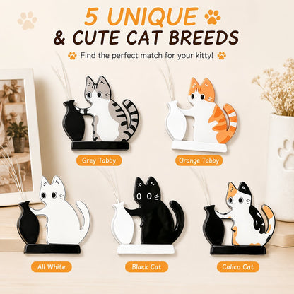 5 Pcs Cat Whisker Holder Refrigerator Magnets, Pet Memorial Decor