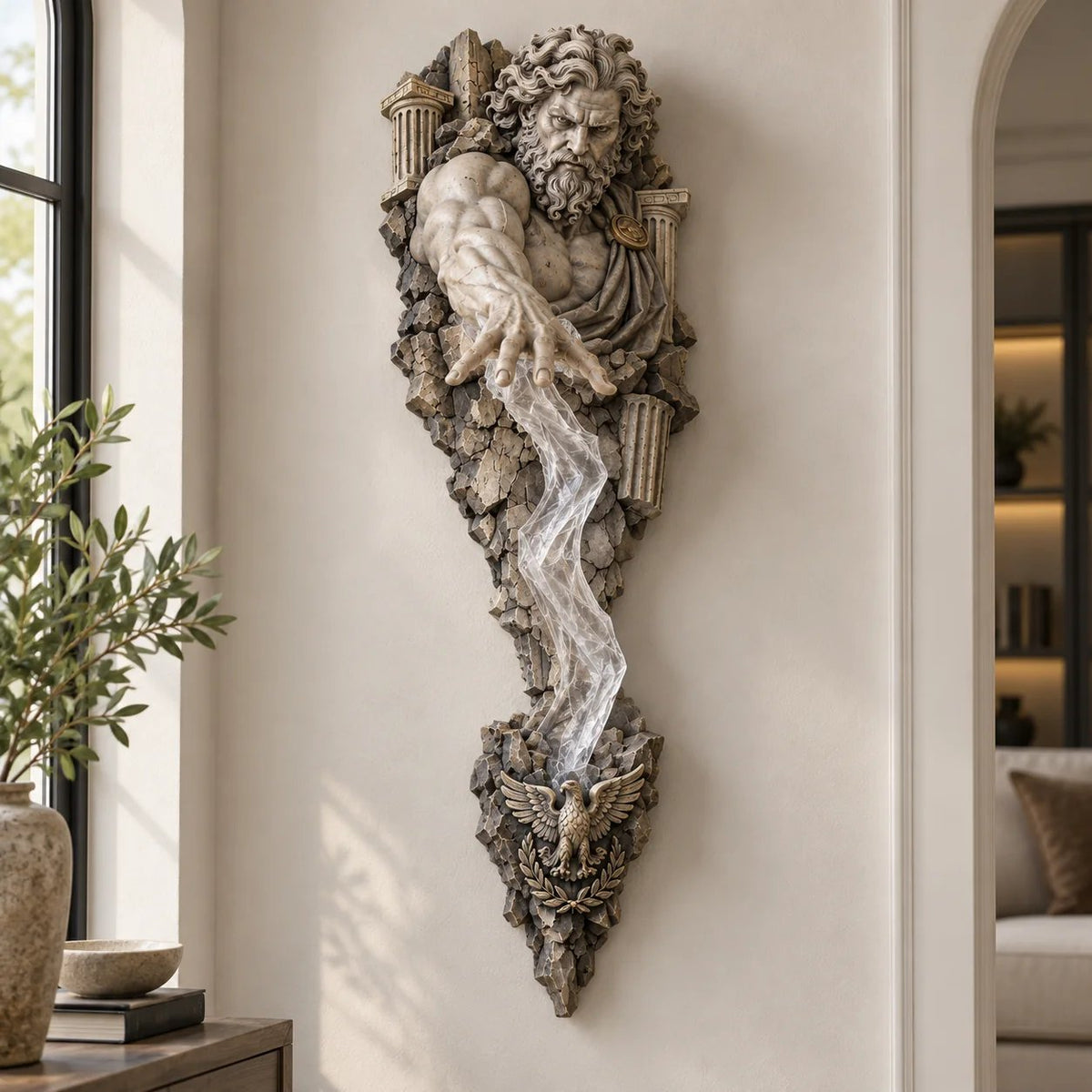 ⏰ Limited Stock 49% OFF  ⚡🌊 Mythological Sculpture Wall Lamp Collection 🏛✨