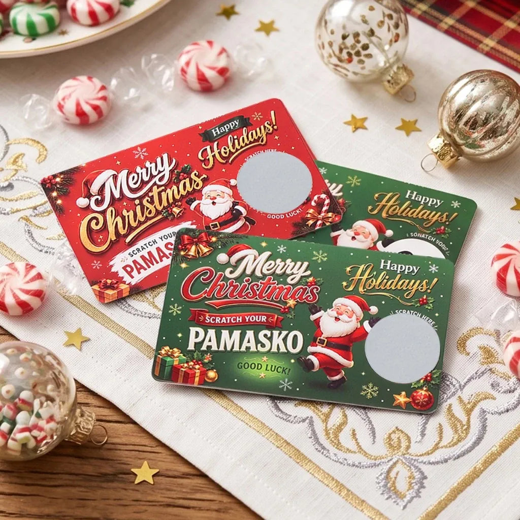 🎁🎄 Scratch & Surprise Christmas Party Cards – Festive Lucky Draw Game for Holiday Fun
